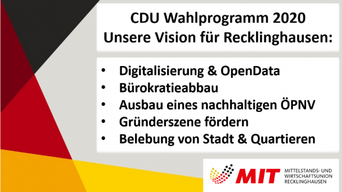 Positionen der MIT Recklinghausen zur Kommunalwahl 2020